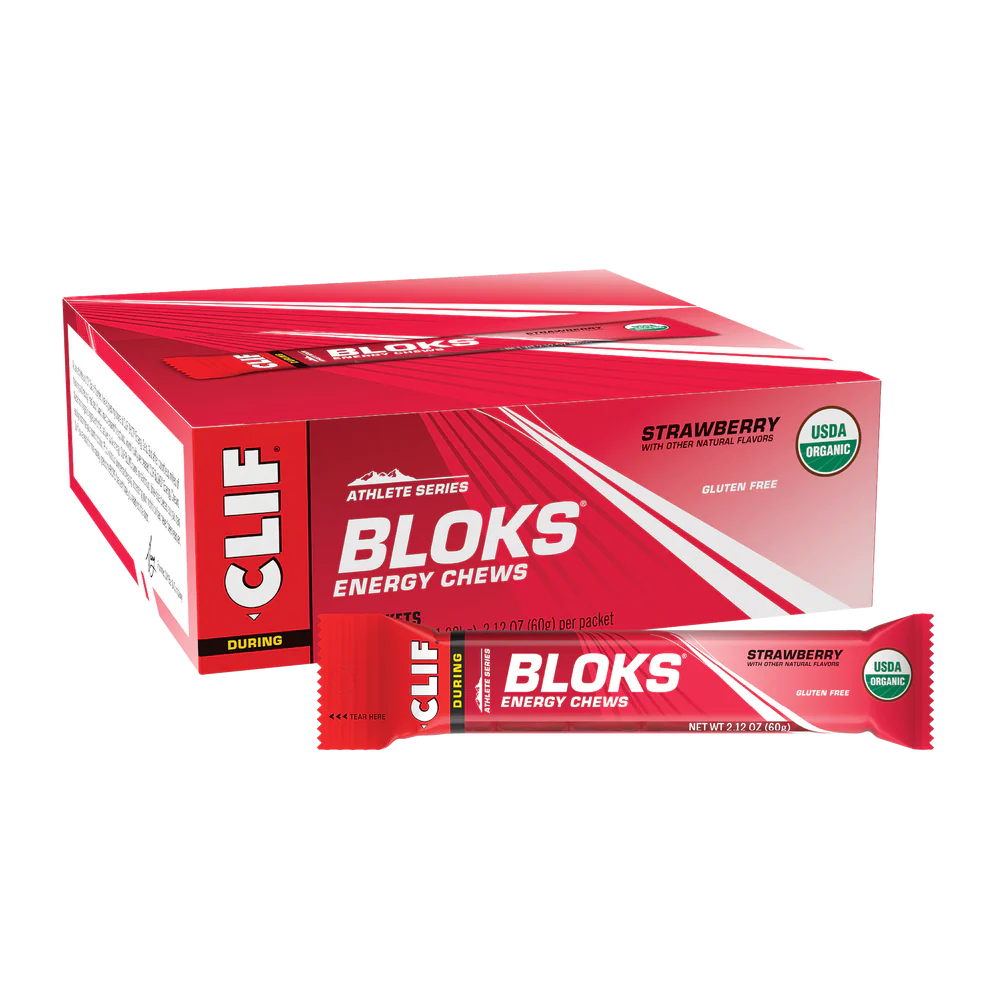 Clif Bloks Energy Chews – Strawberry Flavor / Box of 18 chews-Accessories-33-OFF