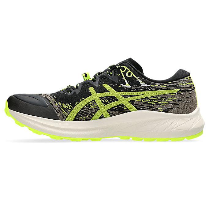 Men's Asics Fuji Lite 5 Black/Safety Yellow-SOULIER, shoes-33-OFF
