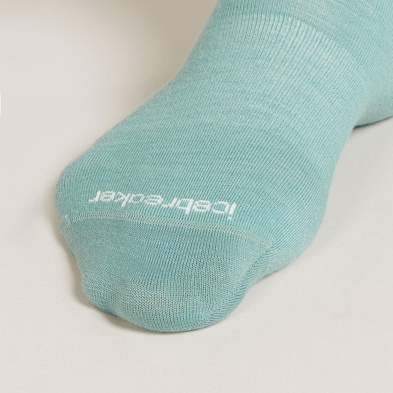 Men's Icebreaker Merino Lifestyle Fine Gauge Crew IB Logo Reflections Socks Cloud Ray/Snow-Apparel-33-OFF