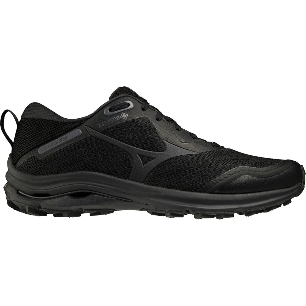 Men's Mizuno Wave Rider 25 GTX Black/Ebony-SOULIER, shoes-33-OFF