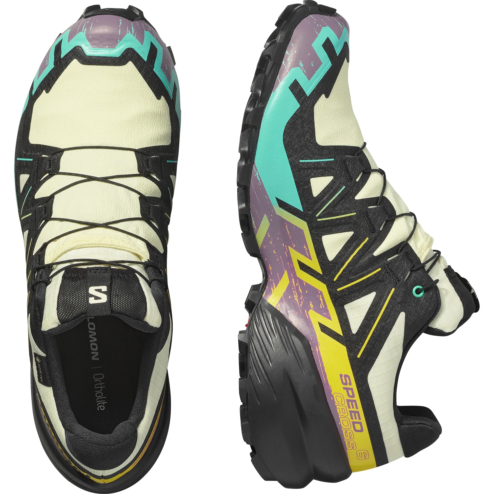 Men's Salomon Speedcross 6 GTX TYellow/Black/Watf-SOULIER, shoes-33-OFF