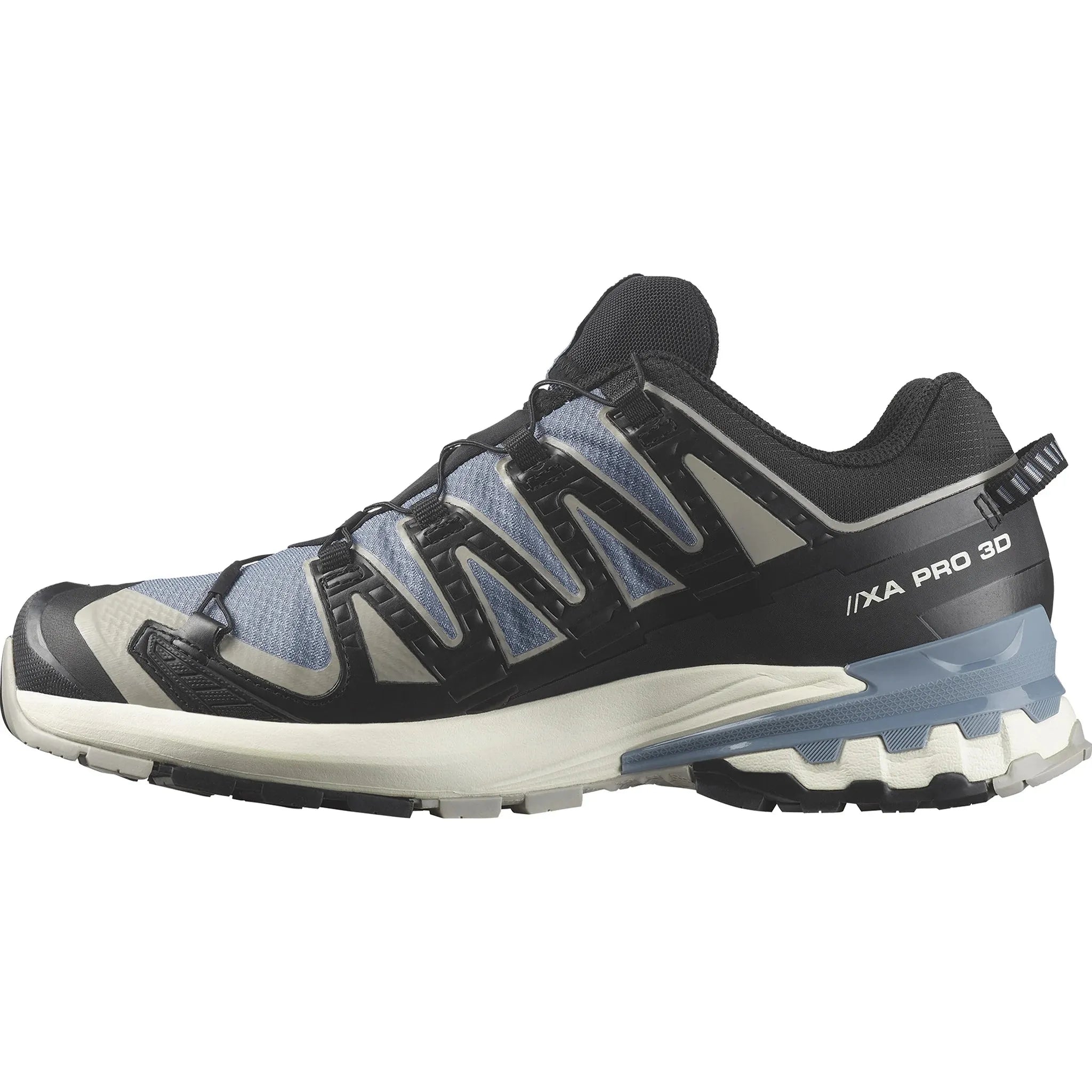 Men's Salomon XA Pro 3D V9 GORE-TEX Flint Stone - Black - Ghost Gray-SOULIER, shoes-33-OFF