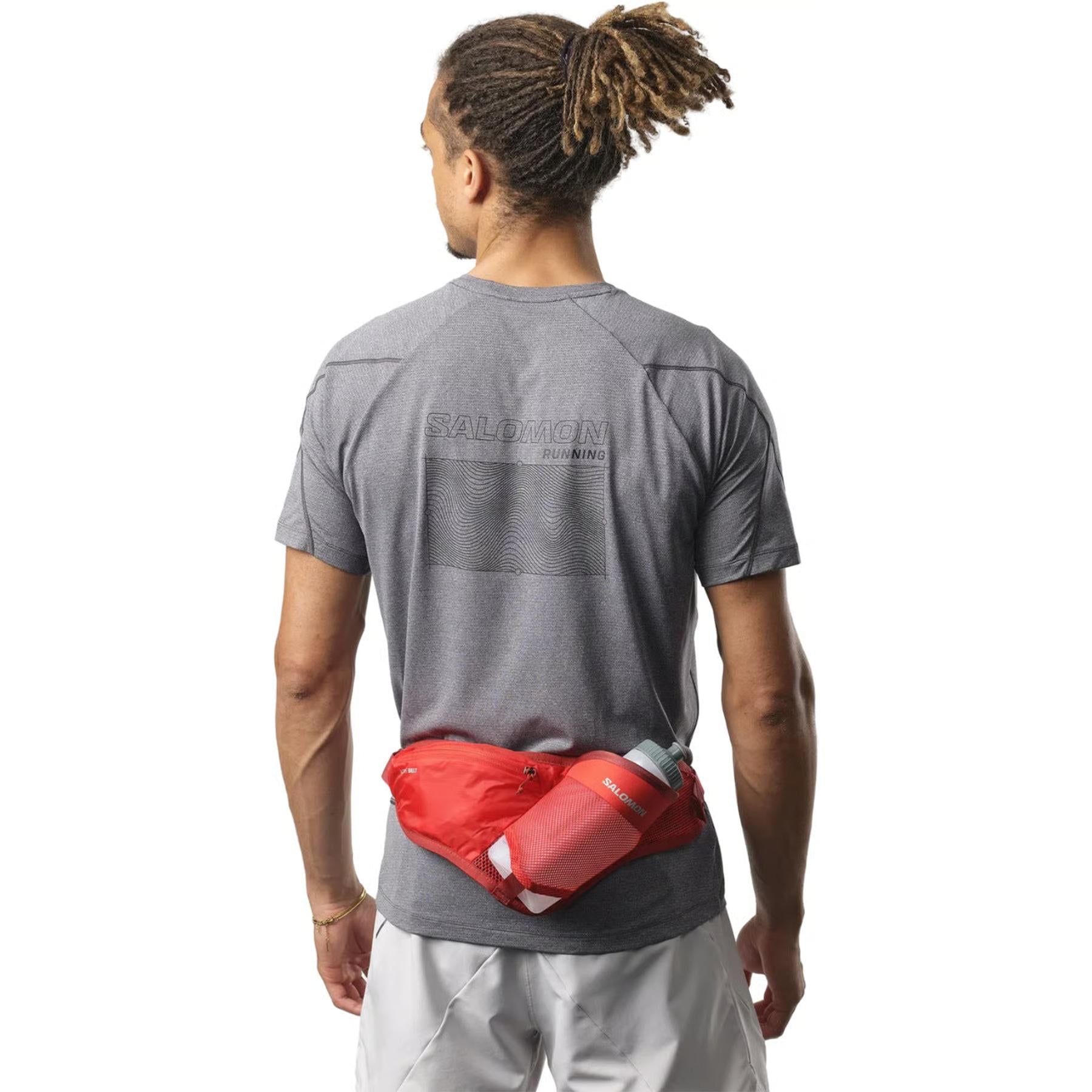 Salomon Active Bottle Belt with 3D bottle High Risk Red-Accessories-33-OFF