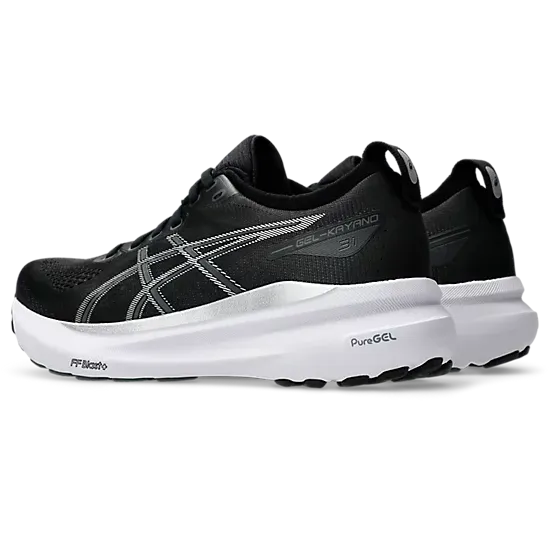 Women's Asics GEL-KAYANO 31 WIDE (D) Black/ Pure Silver-SOULIER, shoes-33-OFF