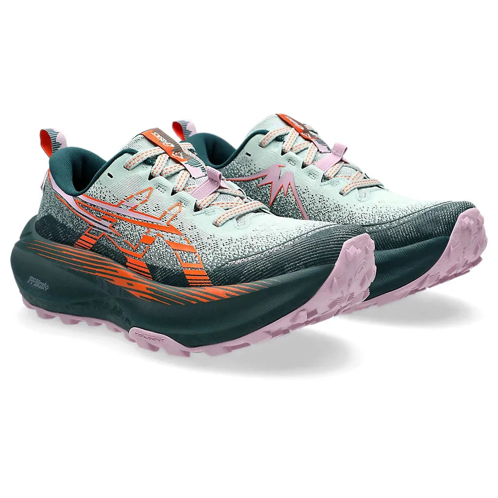 Women's Asics TRABUCO MAX 4 COLD MOSS/NOVA ORANGE-SOULIER, shoes-33-OFF